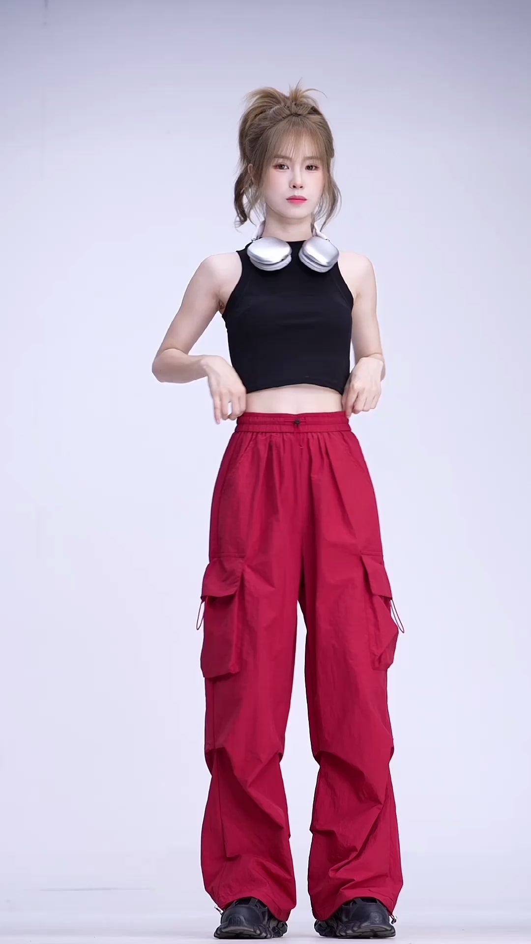 GKIKZ BLOCK COLOUR'S LARGE POCKET CARGOS