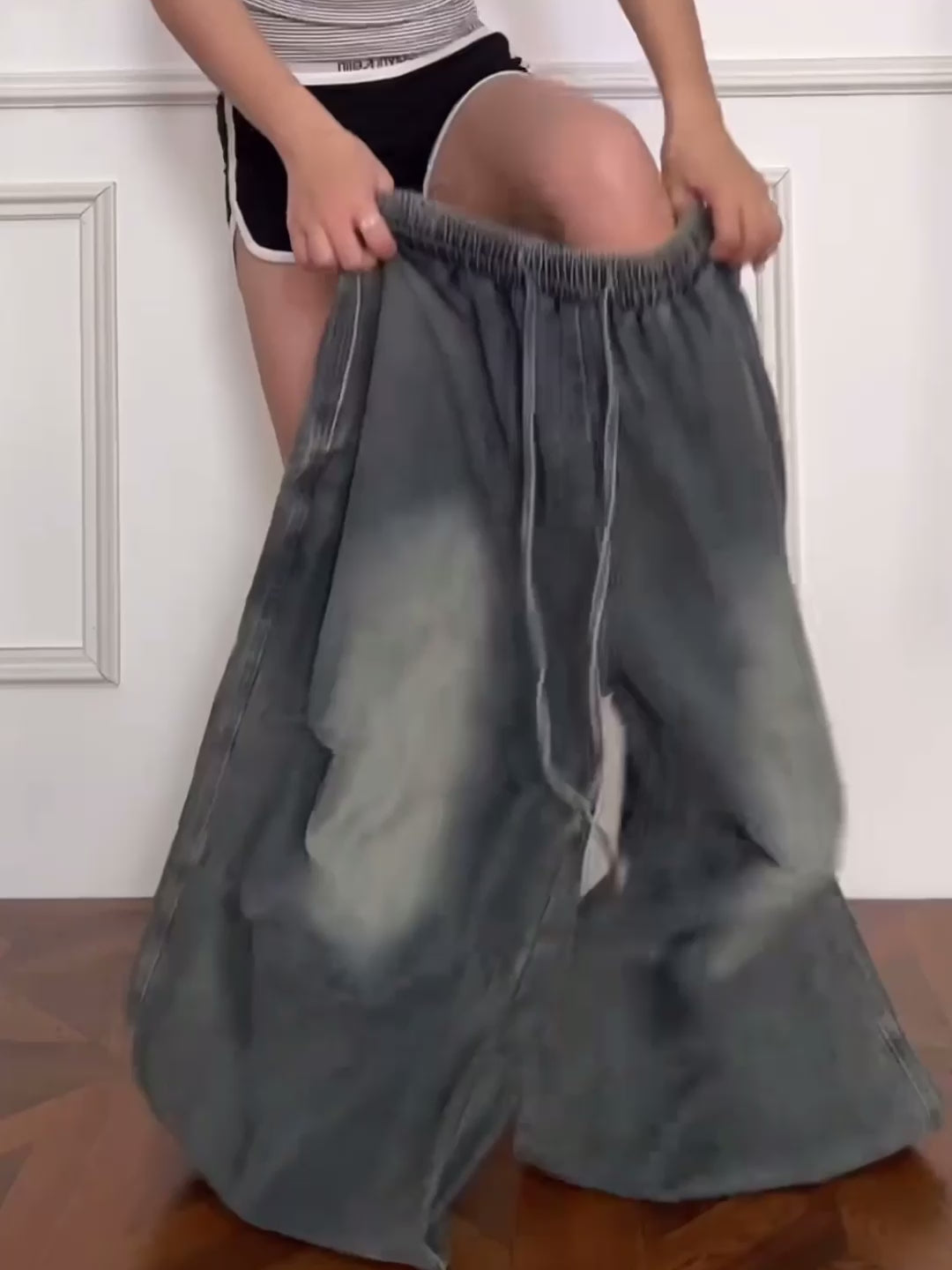 Machete-Cut Loose Casual Pant