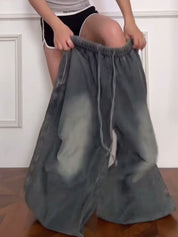 Machete-Cut Loose Casual Pant