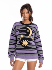 Celestial Drift Knit Sweater