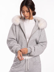 Cloudline Fur-Trim Hoodie & Jogger Separates
