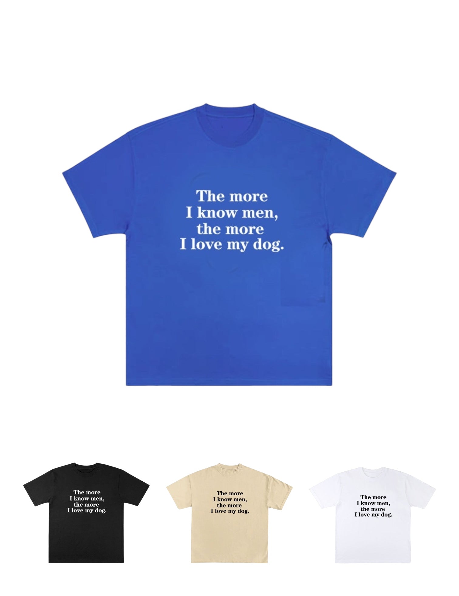 I Love My Dog graphic cotton tee — women's streetwear
