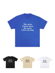 I Love My Dog graphic cotton tee — women's streetwear