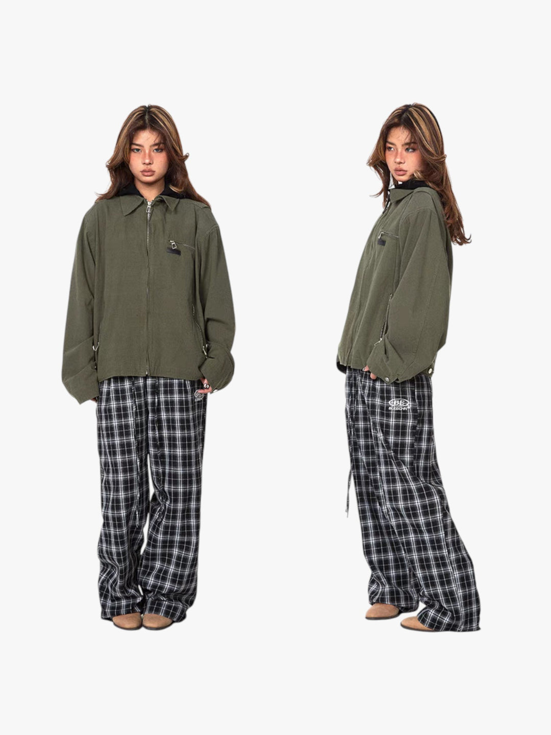 GKIKZ DIFFERENT HOOD MOTORCYCLE JACKET