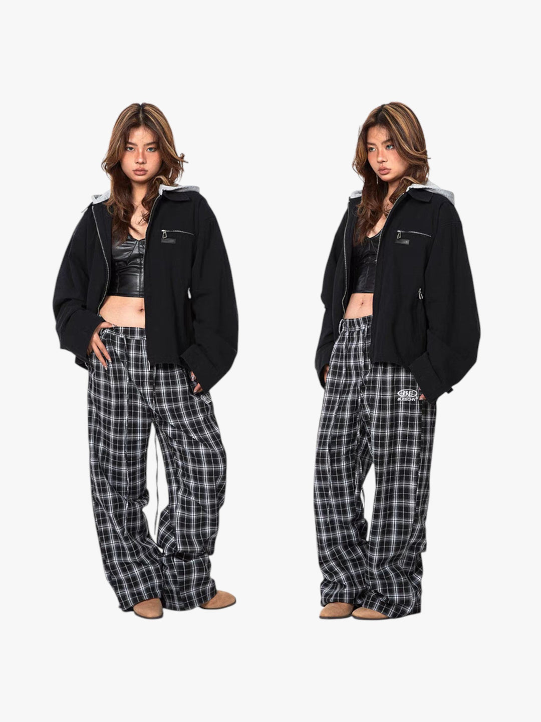 GKIKZ DIFFERENT HOOD MOTORCYCLE JACKET