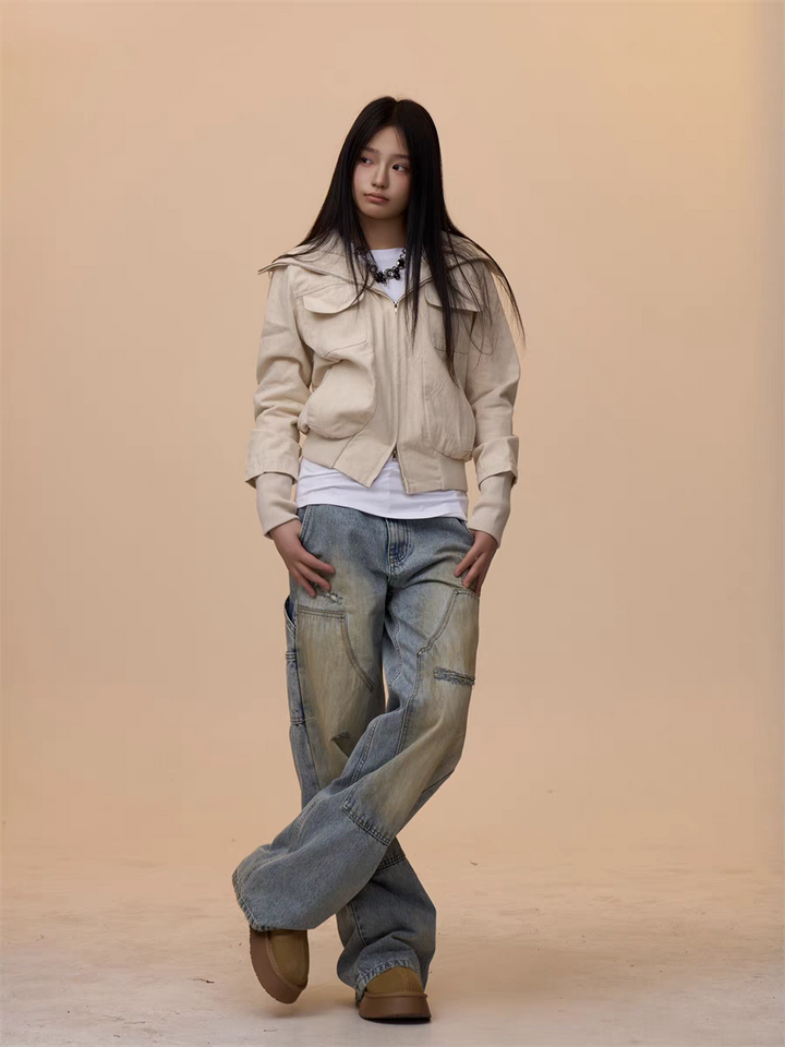 [VALENTINE SPECIAL] GKIKZ CORDUROY UTILITY JACKET