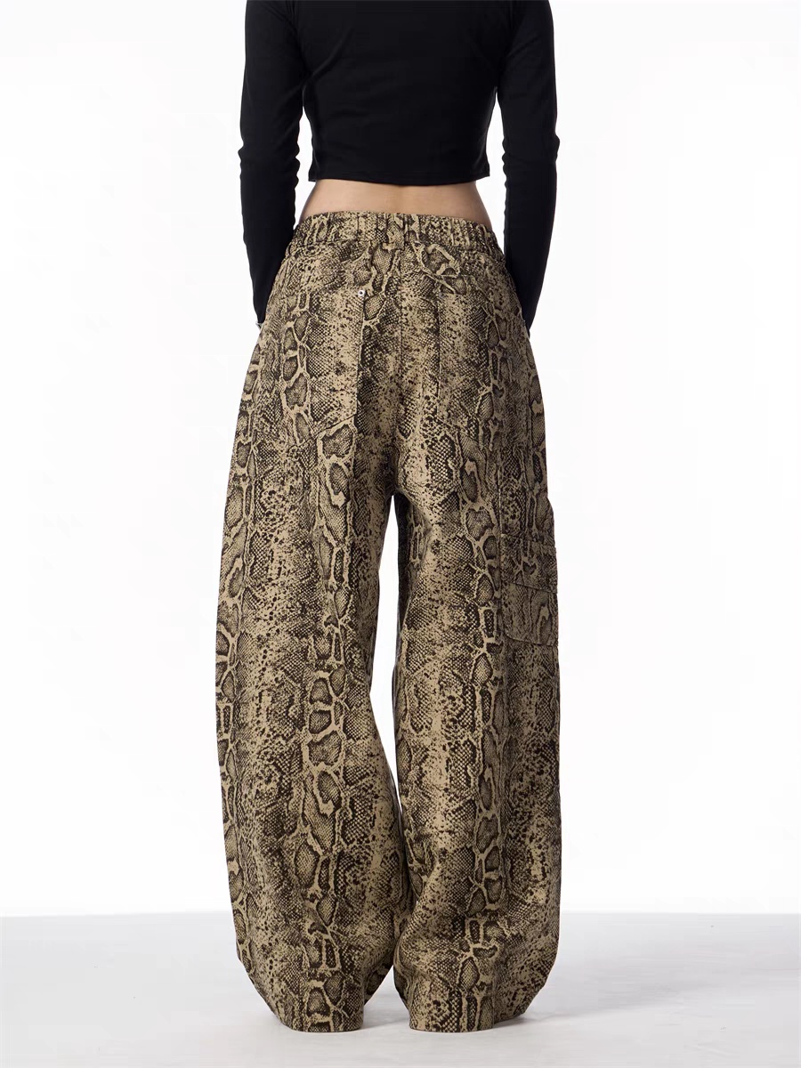 GKIKZ SERPENTINE WIDE-LEG PANTS
