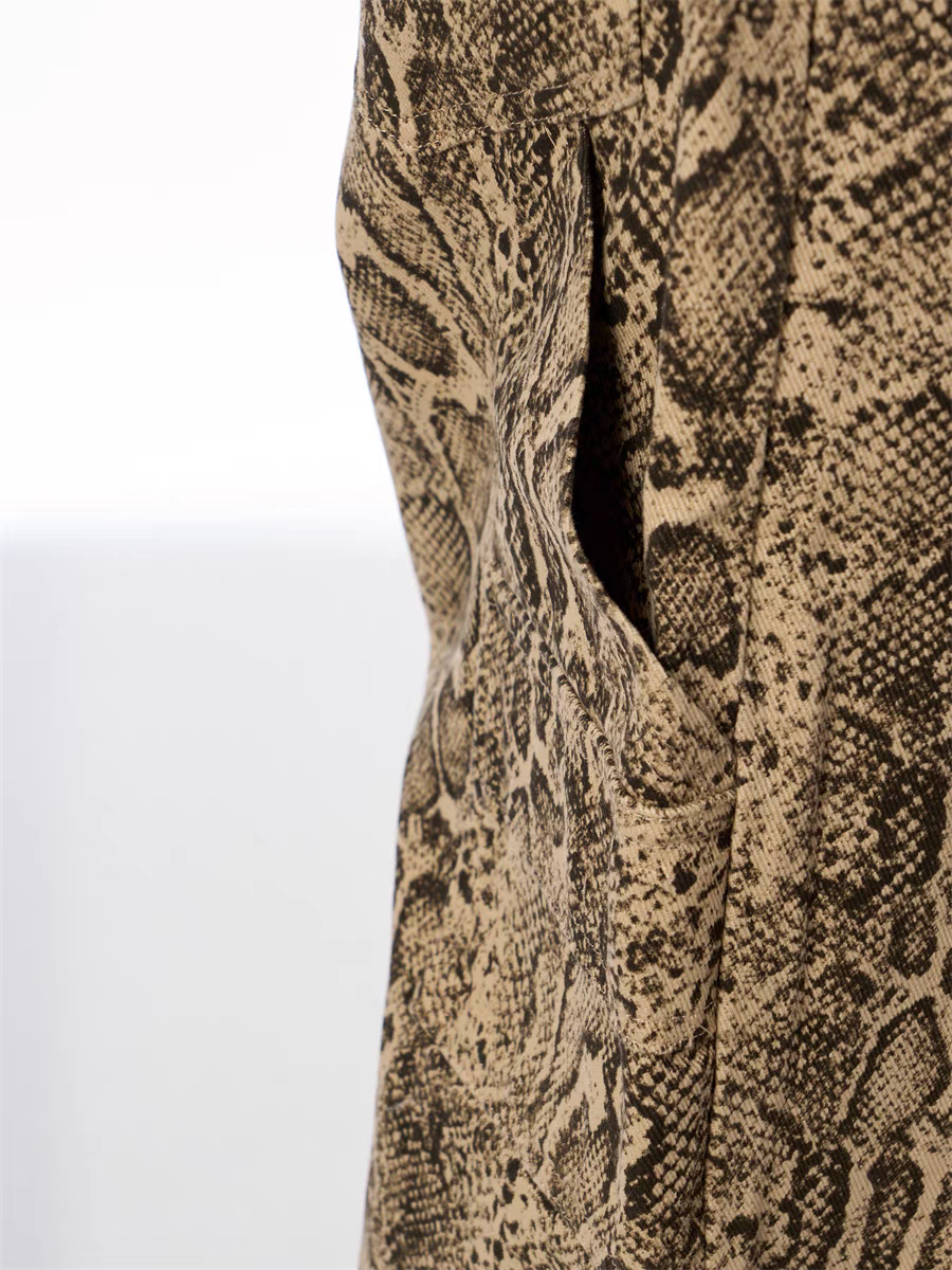 GKIKZ SERPENTINE WIDE-LEG PANTS