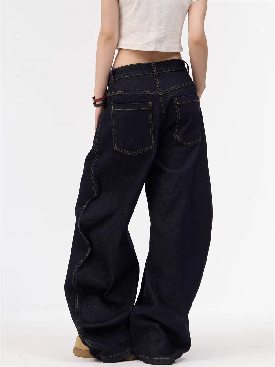 [25SS NEW ARRIVAL] GKIKZ WASHED MACHETE WIDE-LEG HEAVY DENIM