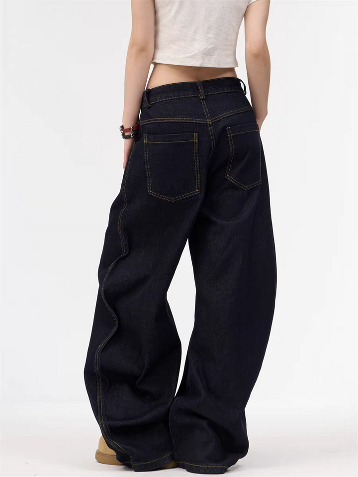 GKIKZ WASHED MACHETE WIDE-LEG HEAVY DENIM