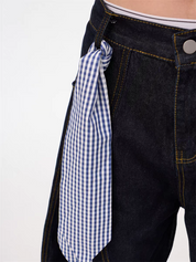 [25SS NEW ARRIVAL] GKIKZ WASHED MACHETE WIDE-LEG HEAVY DENIM