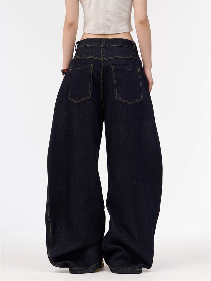 GKIKZ WASHED MACHETE WIDE-LEG HEAVY DENIM