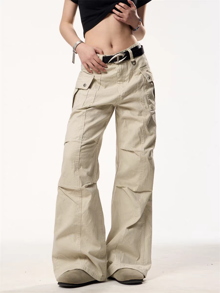 GKIKZ UTILITY WIDE-LEG CARGO PANTS