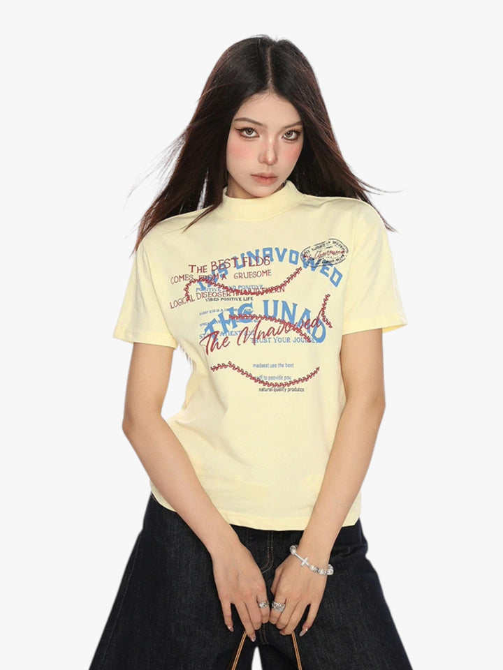 GKIKZ GIBBERISH GRAPHIC PRINTED TEES