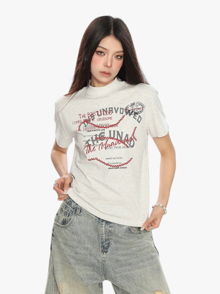 GKIKZ GIBBERISH GRAPHIC PRINTED TEES