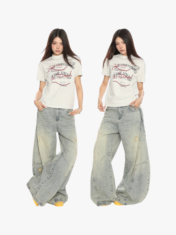 GKIKZ GIBBERISH GRAPHIC PRINTED TEES