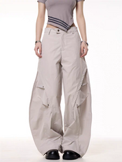 GKIKZ TECHWEAR UTILITY OVERSIZED CARGO PANTS