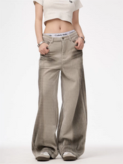 [25SS NEW ARRIVAL] GKIKZ CORDUROY LUXE WIDE-LEG PANTS