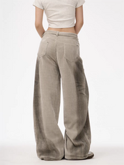 [25SS NEW ARRIVAL] GKIKZ CORDUROY LUXE WIDE-LEG PANTS
