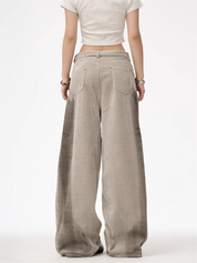 [25SS NEW ARRIVAL] GKIKZ CORDUROY LUXE WIDE-LEG PANTS