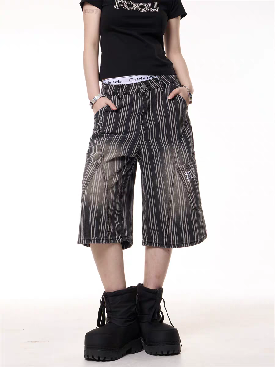 GKIKZ FADE OUT STREETSTRIPE CARGO JORTS