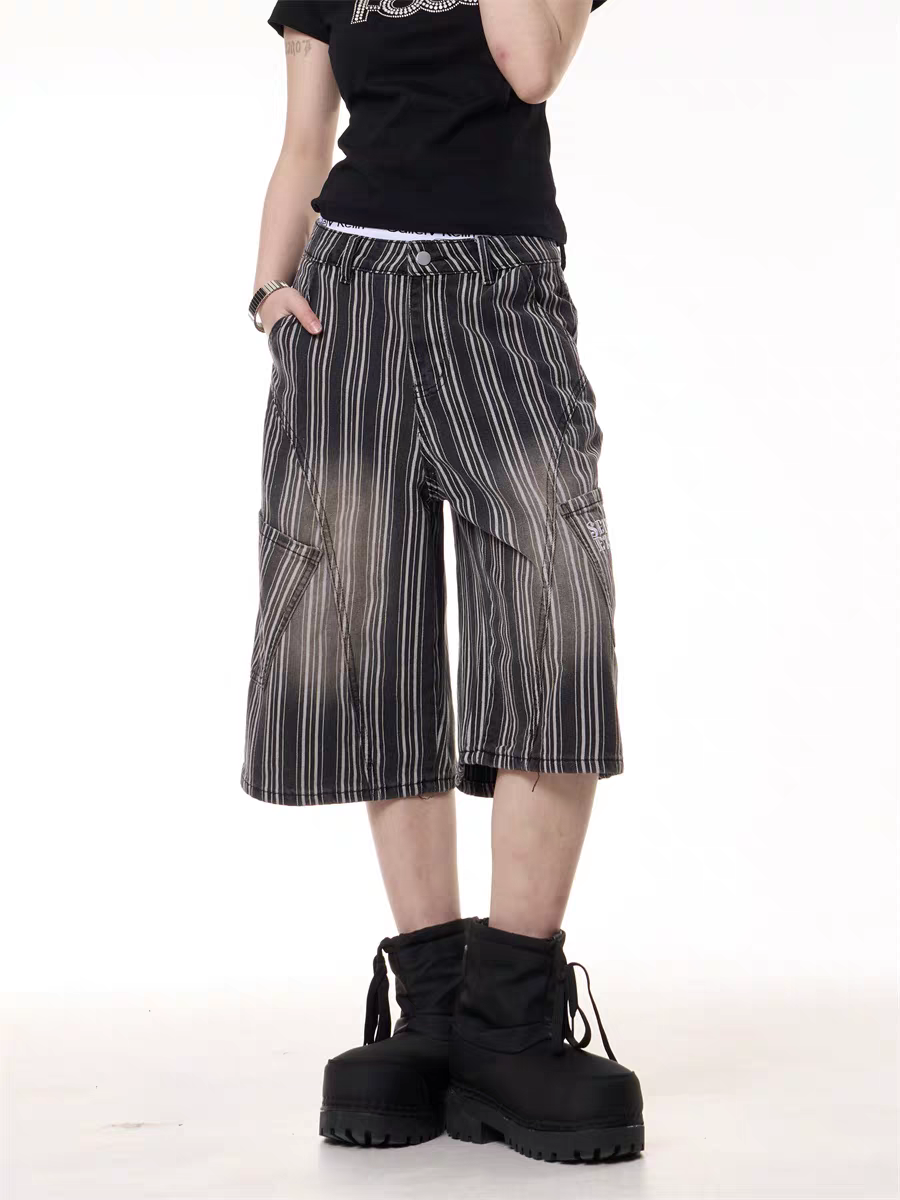 GKIKZ FADE OUT STREETSTRIPE CARGO JORTS