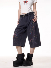 GKIKZ PAINT WARS BAGGY CARGO JORTS