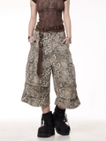GKIKZ LEOPARD WILDCARD UTILITY JORTS