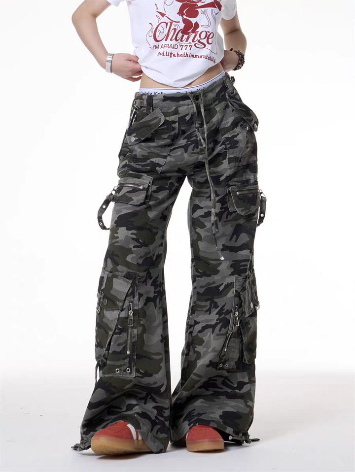 GKIKZ URBAN CHAOS CAMOUFLAGE CARGO PANTS