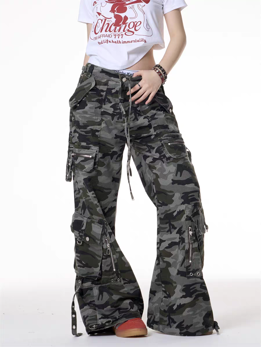 GKIKZ URBAN CHAOS CAMOUFLAGE CARGO PANTS