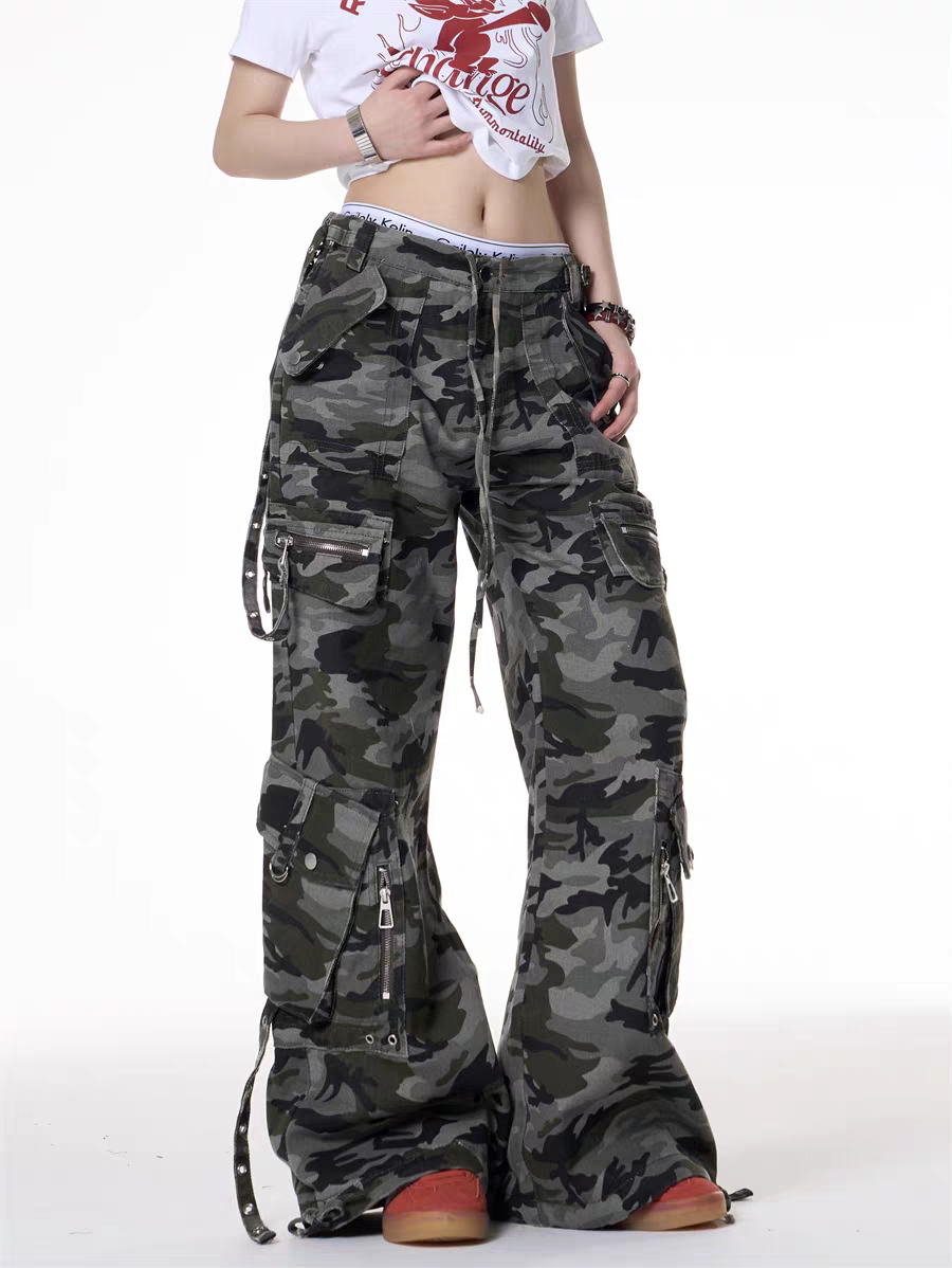 GKIKZ URBAN CHAOS CAMOUFLAGE CARGO PANTS