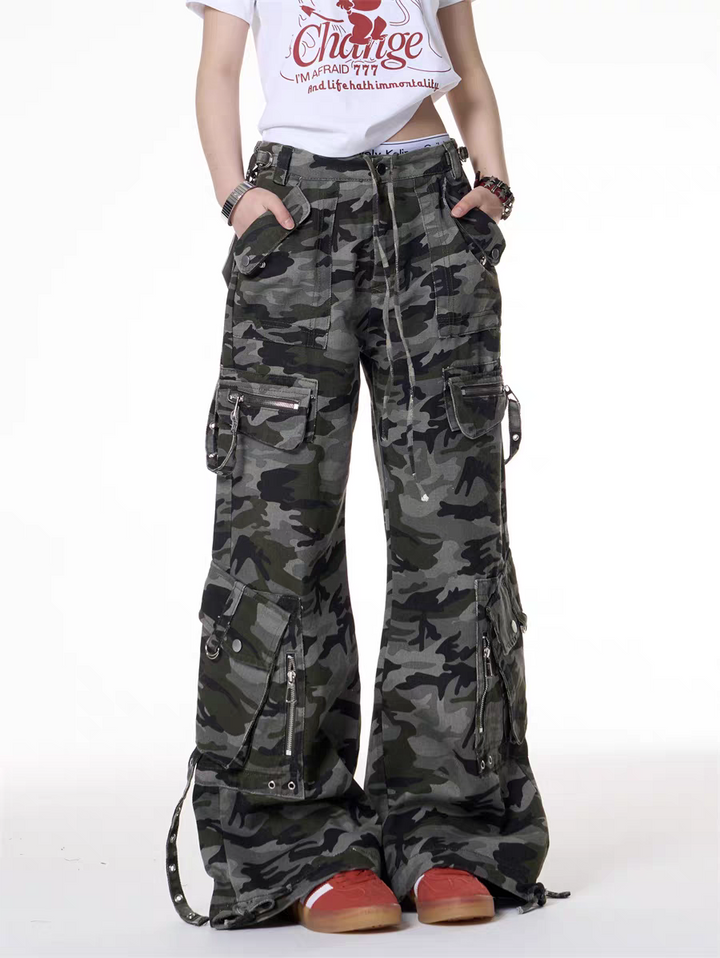 GKIKZ URBAN CHAOS CAMOUFLAGE CARGO PANTS