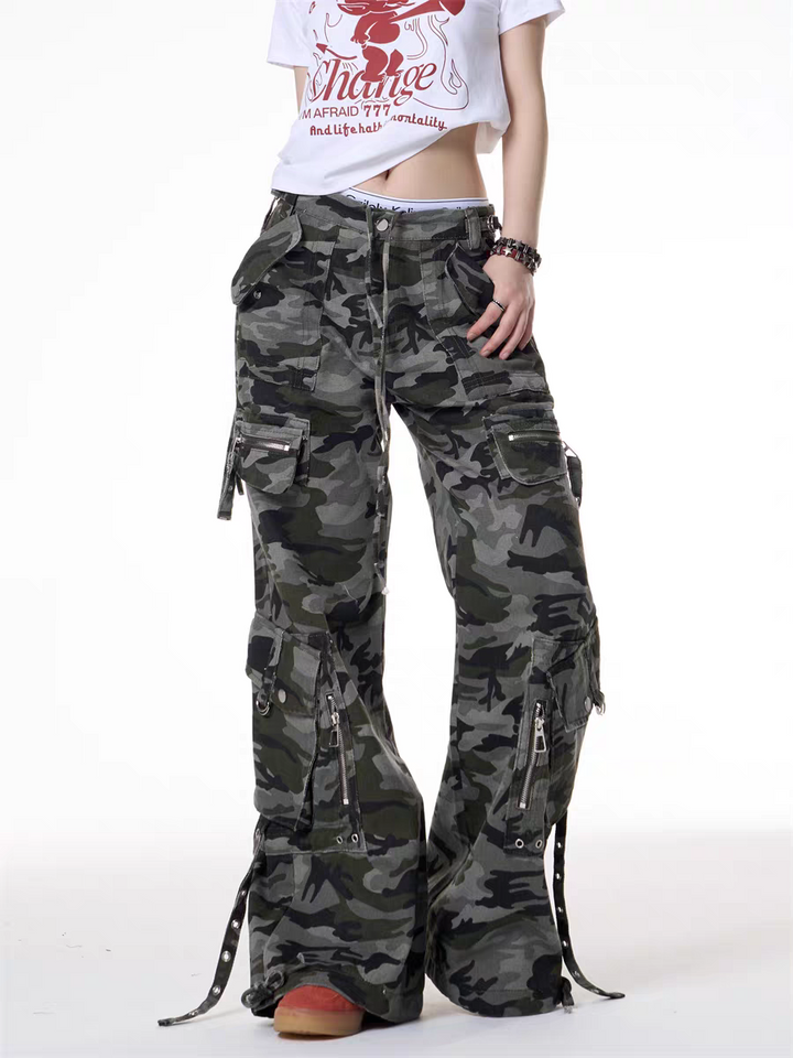 GKIKZ URBAN CHAOS CAMOUFLAGE CARGO PANTS