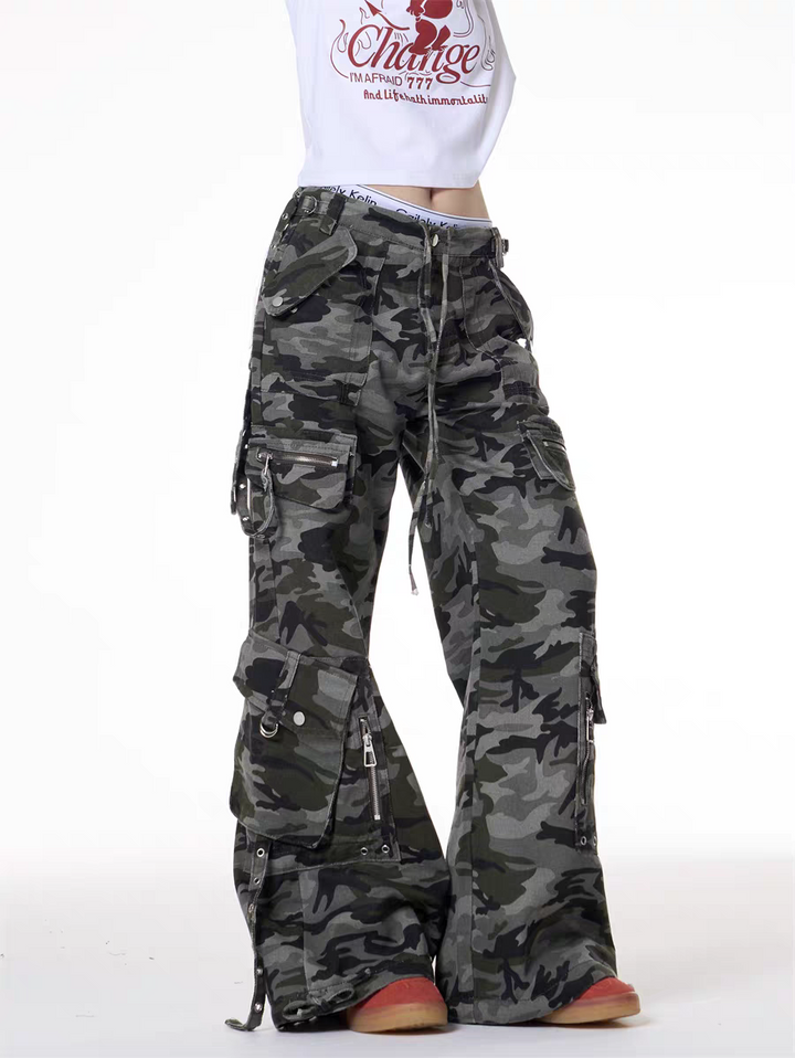 GKIKZ URBAN CHAOS CAMOUFLAGE CARGO PANTS