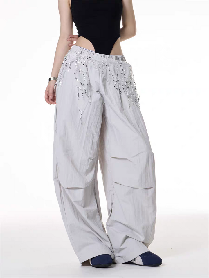 GKIKZ COSMIC CASCADE PARACHUTE PANTS