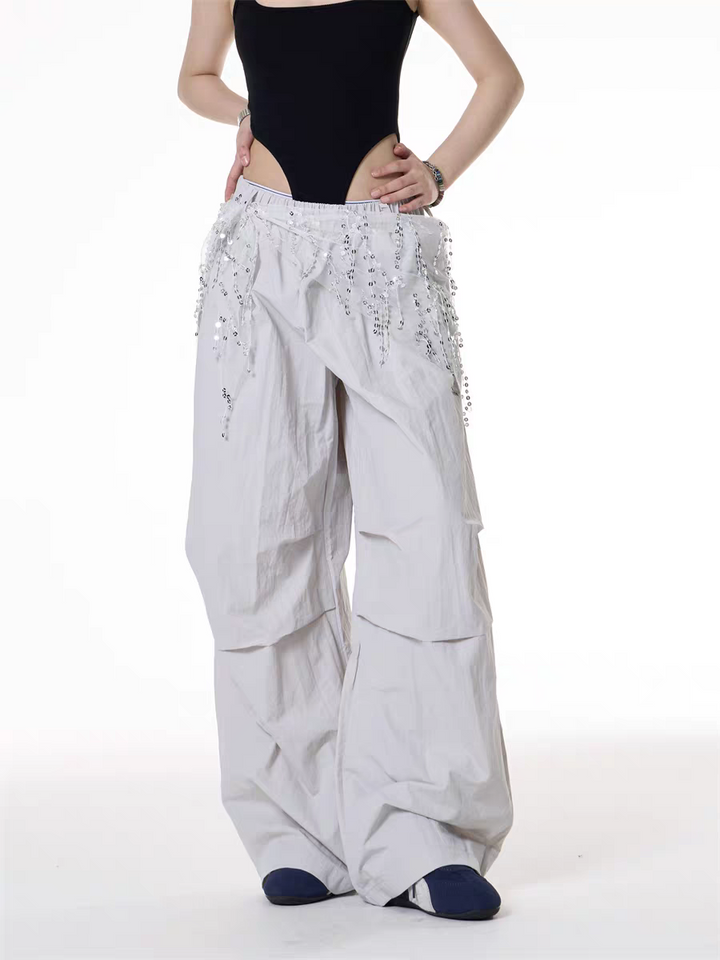 GKIKZ COSMIC CASCADE PARACHUTE PANTS