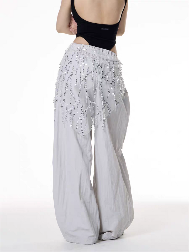 GKIKZ COSMIC CASCADE PARACHUTE PANTS