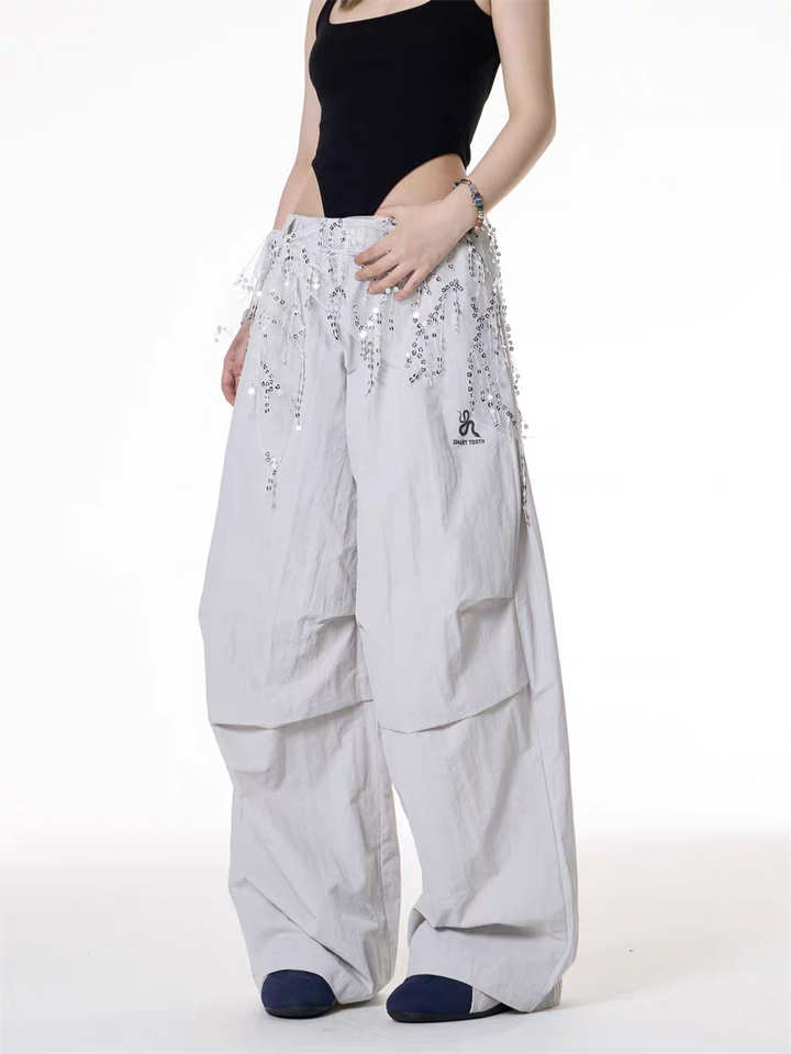 GKIKZ COSMIC CASCADE PARACHUTE PANTS