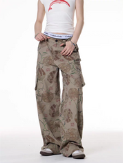 GKIKZ BOTANIC RAGE OVERSIZED CARGO PANTS