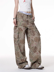 GKIKZ BOTANIC RAGE OVERSIZED CARGO PANTS