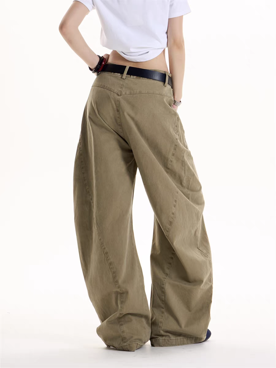 GKIKZ REBEL GRAFFITI WIDE-LEG CARGO PANTS