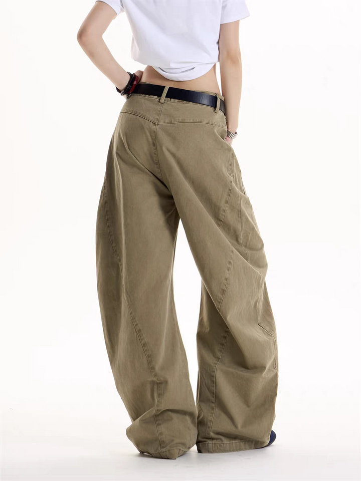 GKIKZ REBEL GRAFFITI WIDE-LEG CARGO PANTS