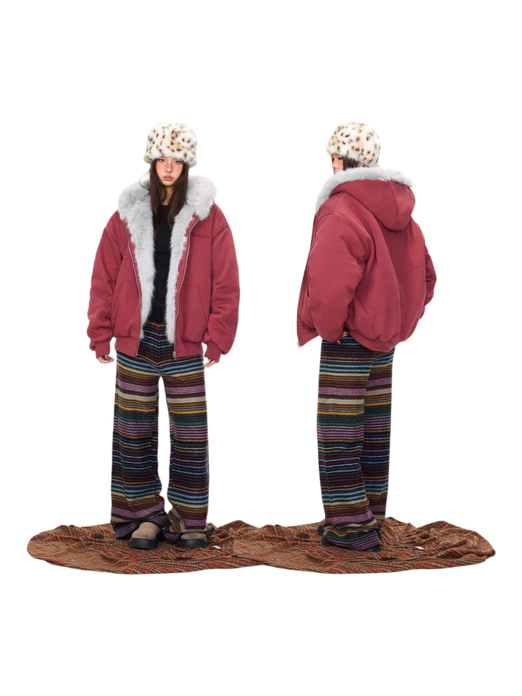 Babybliss Faux Fur Hoodie Jacket - Double Trouble Edition