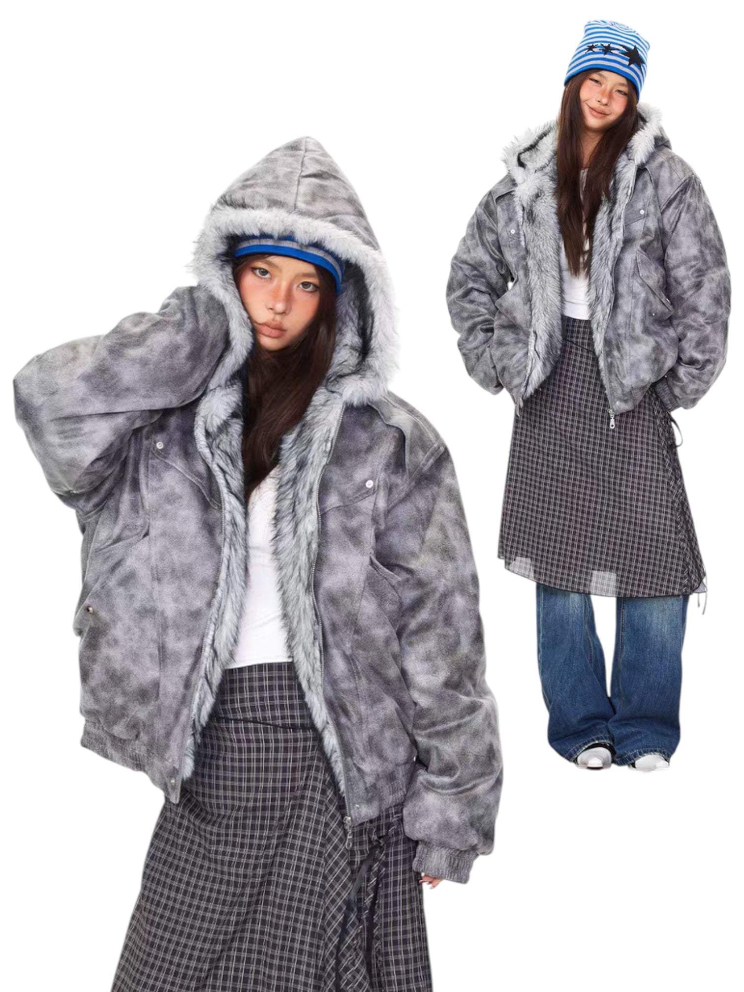 [BOGO DEAL] Stormfade Oversized Fur Hood Jacket