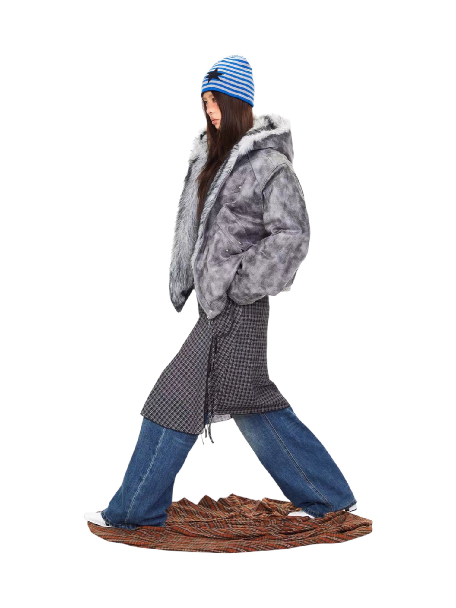 [BOGO DEAL] GKIKZ STORMFADE OVERSIZED FUR HOOD JACKET