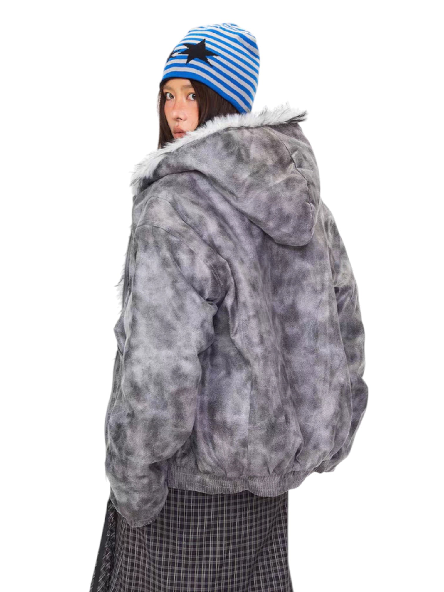 [BOGO DEAL] GKIKZ STORMFADE OVERSIZED FUR HOOD JACKET