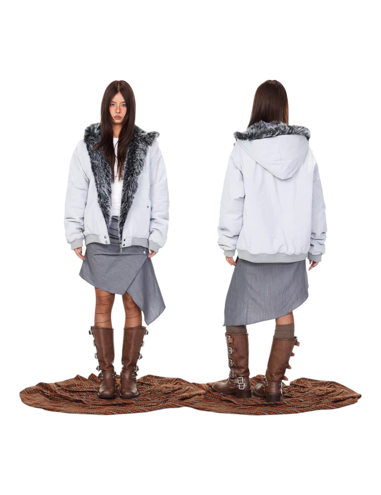 Wintercloud Faux Fur-Lined Hooded Jacket