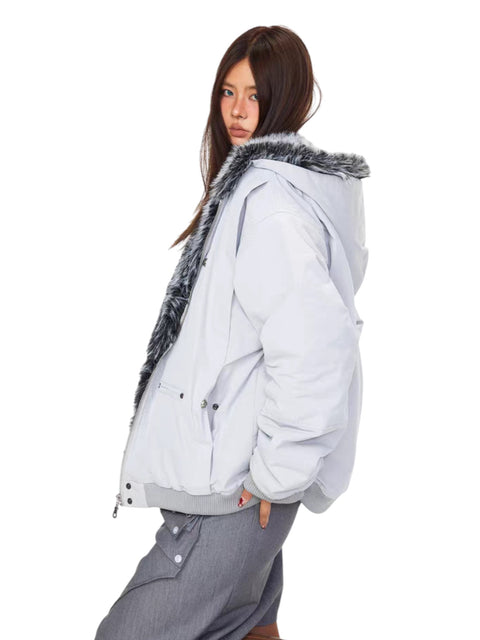 GKIKZ WINTERCLOUD FAUX FUR-LINED HOODED JACKET