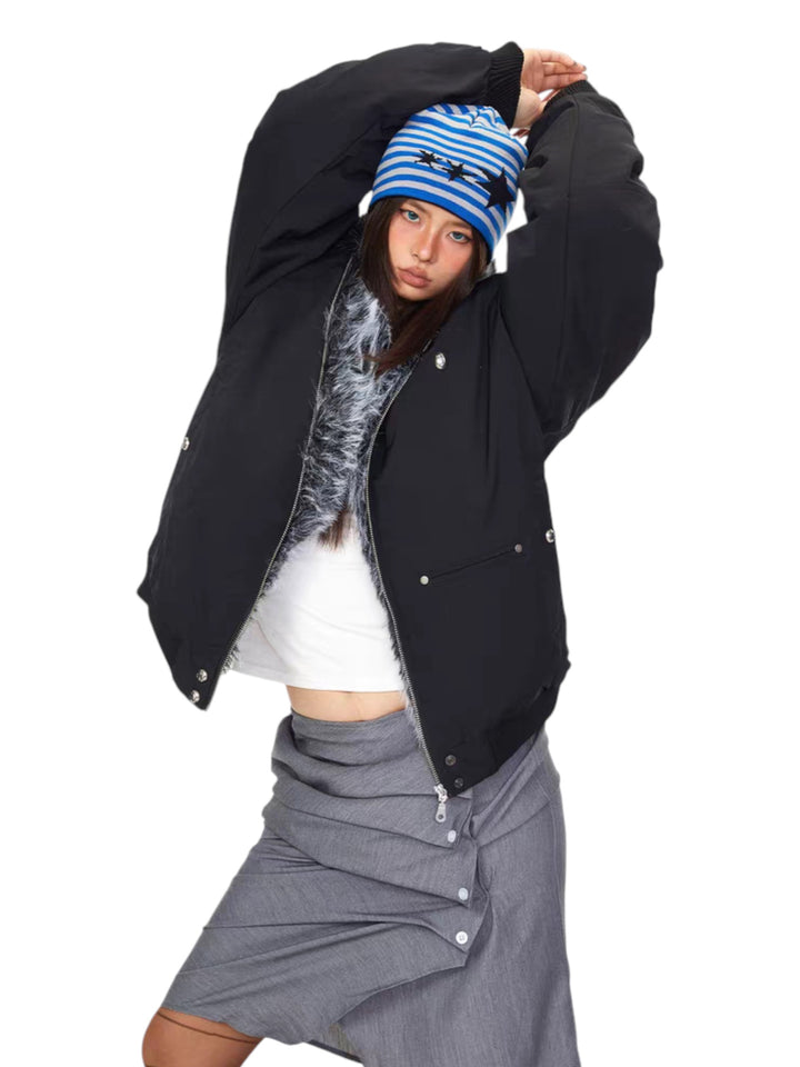 GKIKZ WINTERCLOUD FAUX FUR-LINED HOODED JACKET