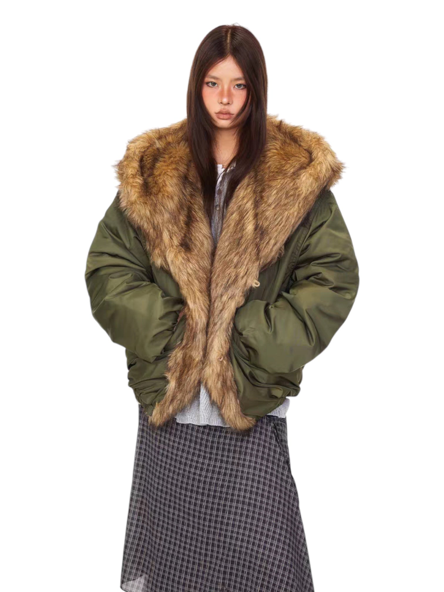 Elemental Furstorm™ Cotton Faux Fur Hooded Jacket